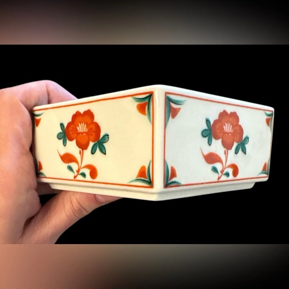 Tiffany & Co. Vintage Floral Trinket Jar